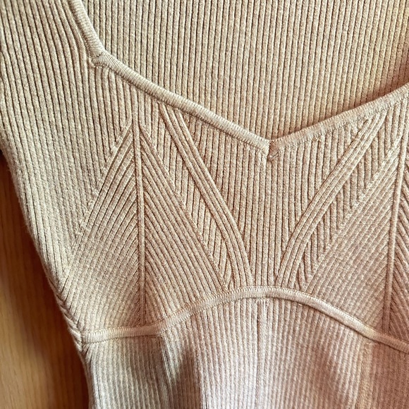 Tan Abercrombie Sweater Bodysuit - Picture 2 of 3